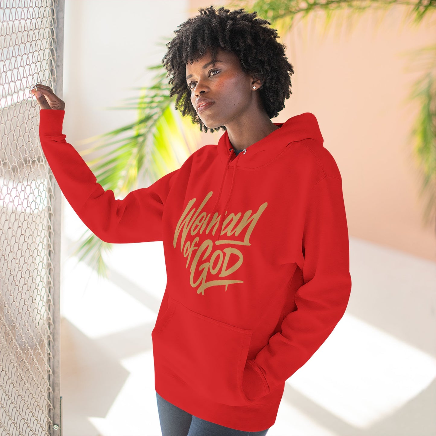 Woman of God "Fearfully and Wonderfully Made" Fleece Hoodie Faith Based Hoodie Christian Hoodie