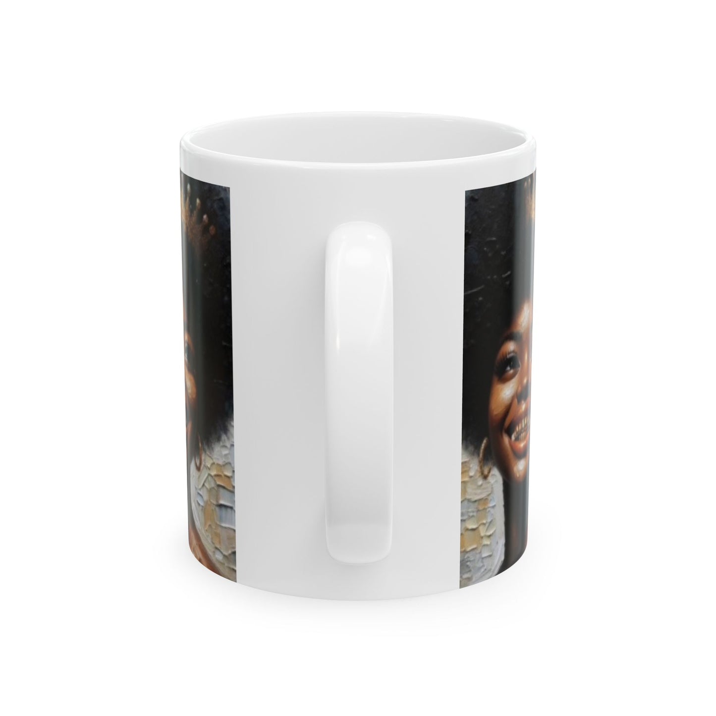 Queenie Gold | Modern Art | Grill Art Ceramic Mug, 11oz