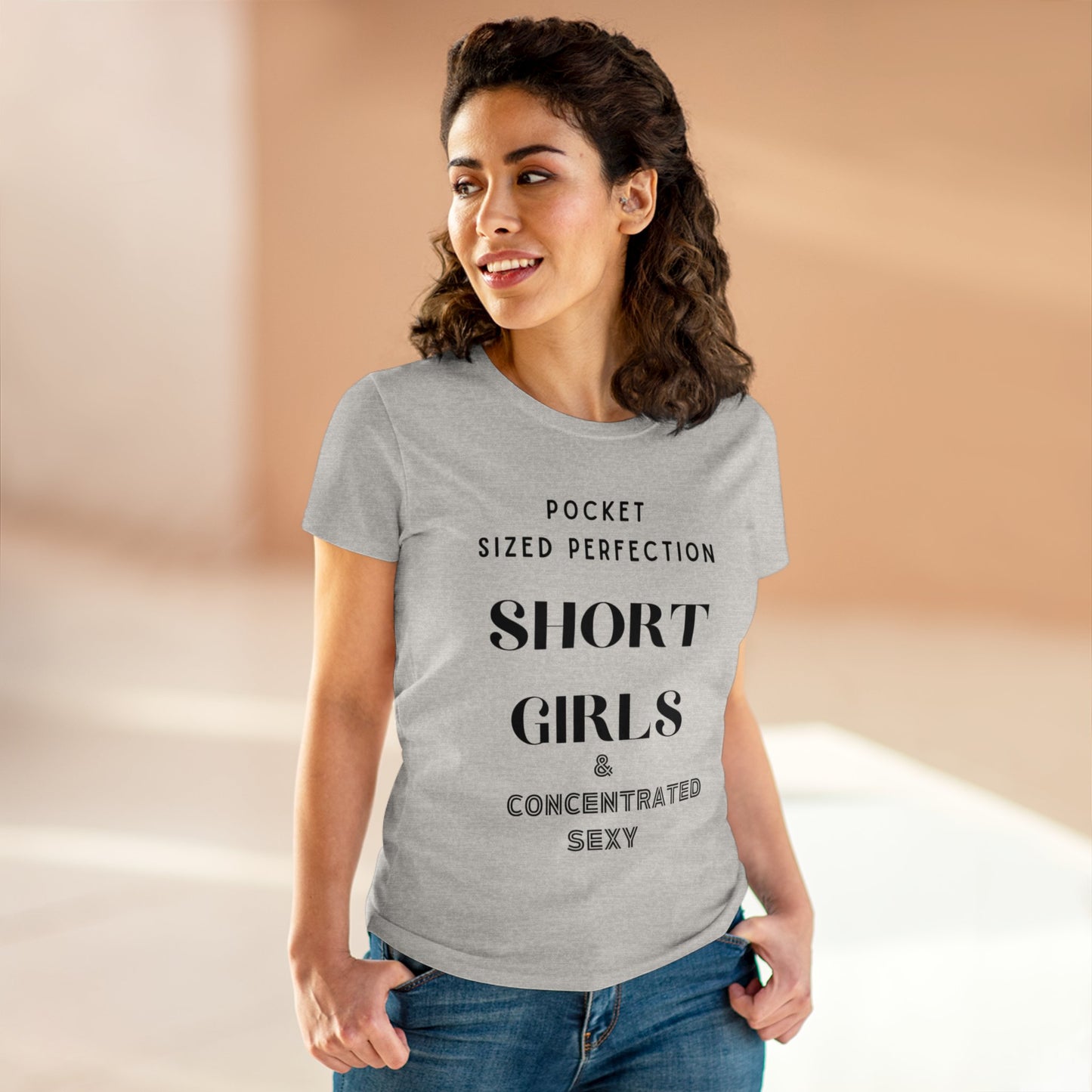 Short Girls Shirt | Women's Midweight Cotton Tee