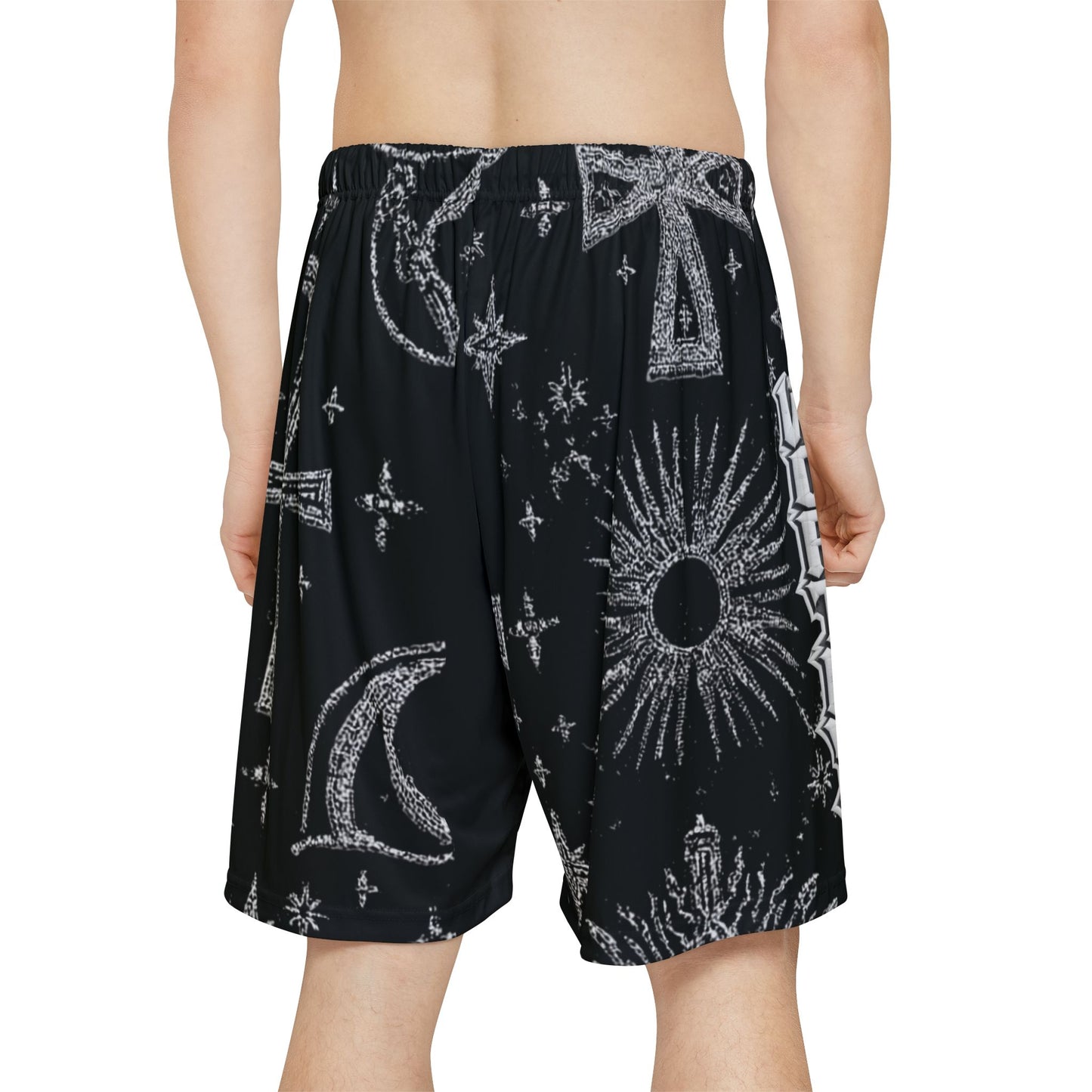 Crowned Worthy Up Next Celestial Crown Basketball Shorts for Men – Lightweight Performance Training Shorts for Court, Gym & Street | Crowned Worthy Celestial Crown Basketball Shorts 'Up Next' Athletic