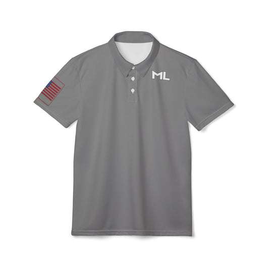 ML US Flag Stylish Unisex Polo Shirt with Unique Design - Perfect for Casual Outings, Gifts, Sports Events, or Celebrations, American Shirt Fashion Statement