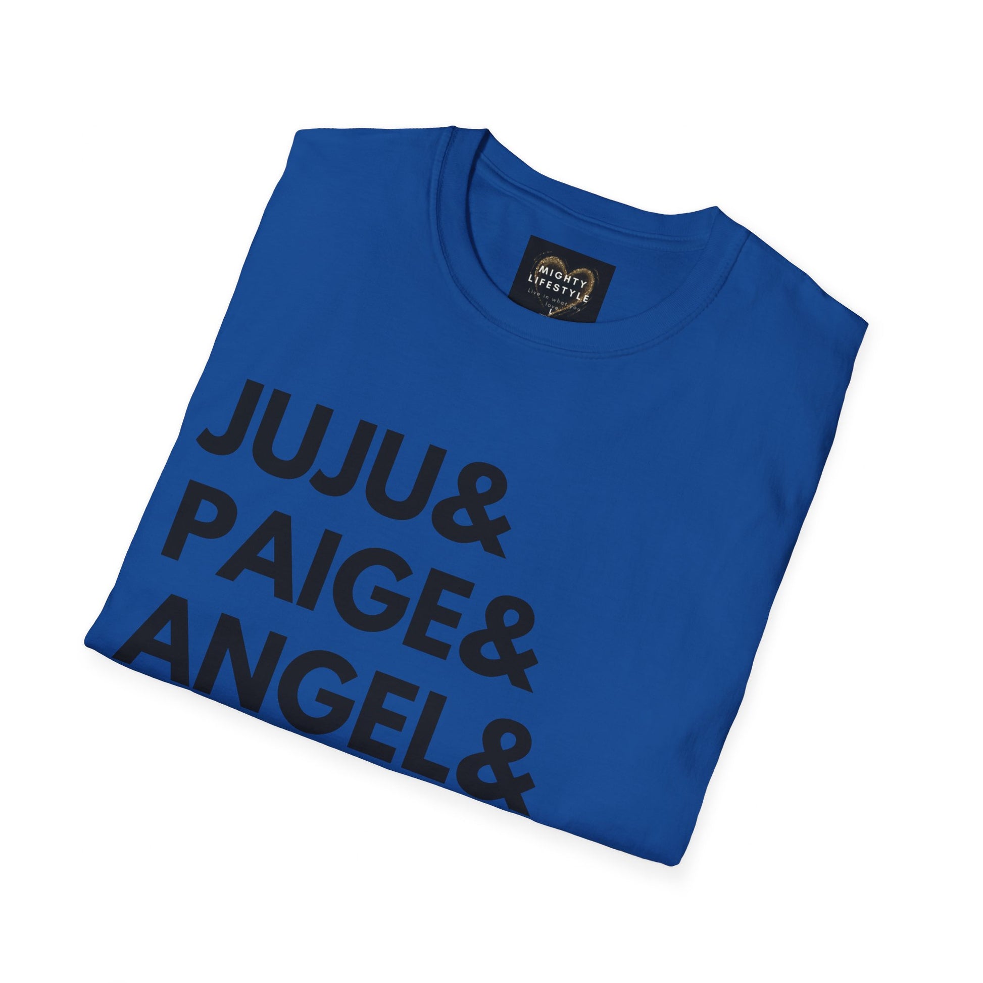 Juju, Paige, Angel and Caitlin | Women's Basketball Shirt | Basketball Tee | Sports Shirt | Gift for Baller | Baller Shirt | Mighty Lifestyle | Softstyle T-Shirt - Mighty Lifestyle