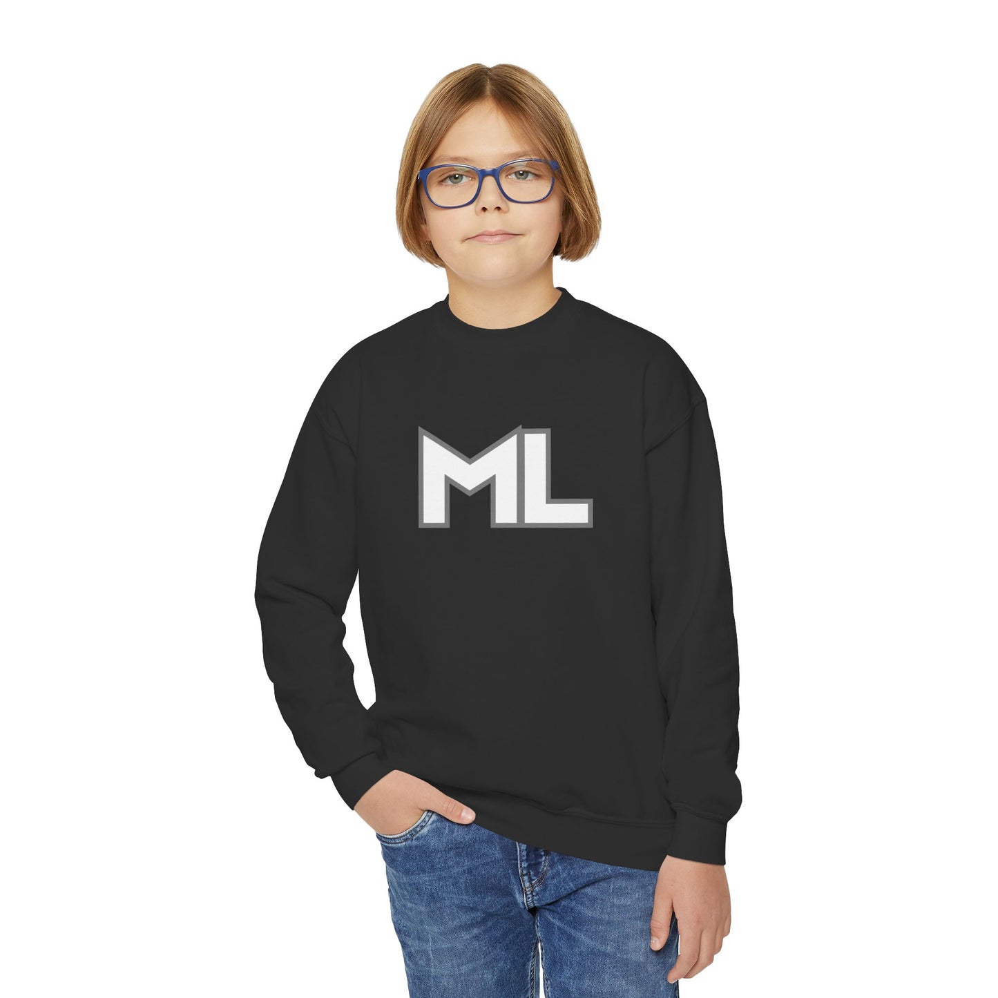 ML Design | Faith Based Sweatshirt for youth - Cozy Casual Wear, Gift for Kids, Streetwear Style, Perfect for School, Birthday, Holidays
