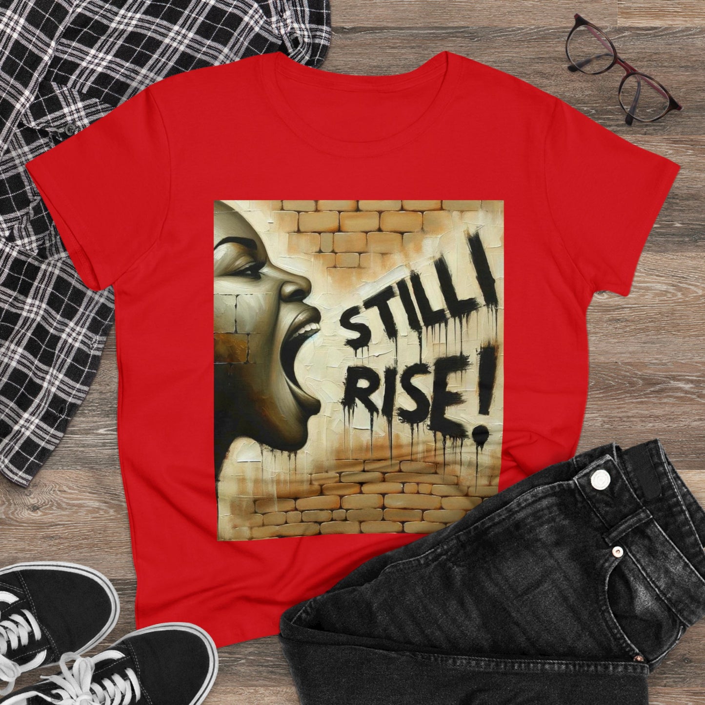 Still I Rise | Black History Shirt | Women's Shirt | Women's Midweight Cotton Tee