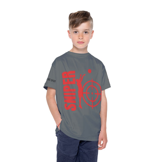 BW Kids Jersey Tee - 'Sniper' Stay in Your Bag Design for Young Athletes