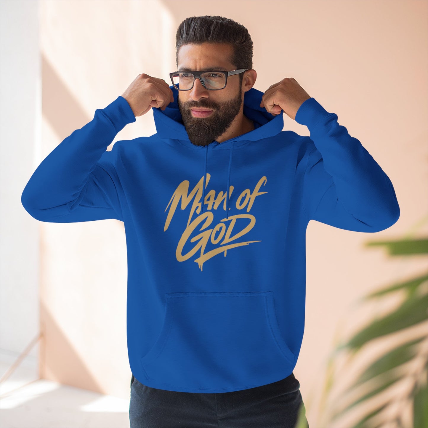 Man of God “Fearfully and Wonderfully Made" Hoodie — Three-Panel Fleece Faith Based Hoodie Christian Hoodie Jesus Hoodie God Hoodie