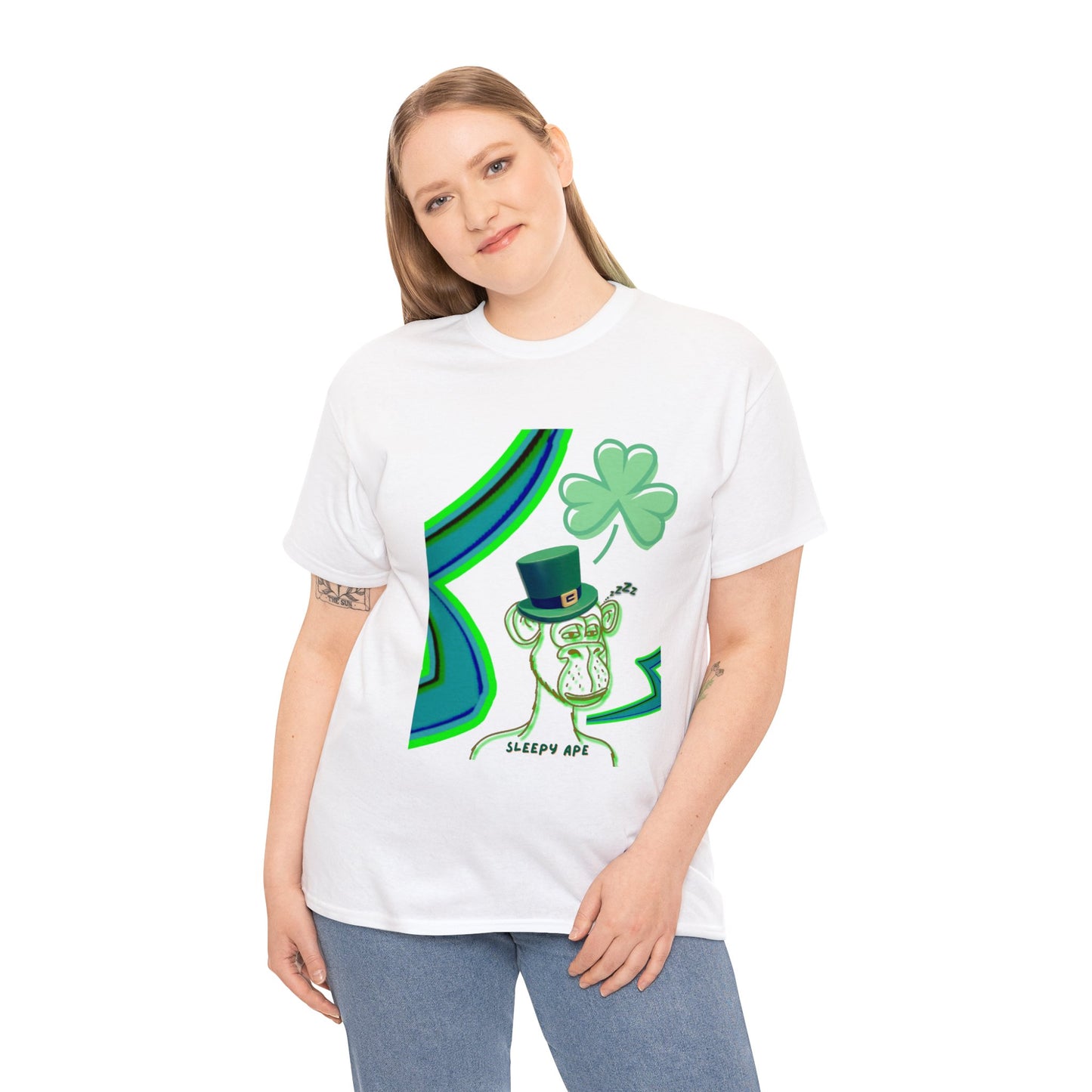 St Patrick's Sleepy Ape Shirt, St Patrick's Day Shirt, Lucky Shirt, Shirt for Spring, Gift for St Patty