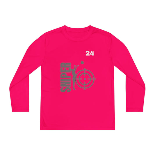 Custom BW Youth Long Sleeve Basketball Sniper Tee - Sportswear for Young Athletes