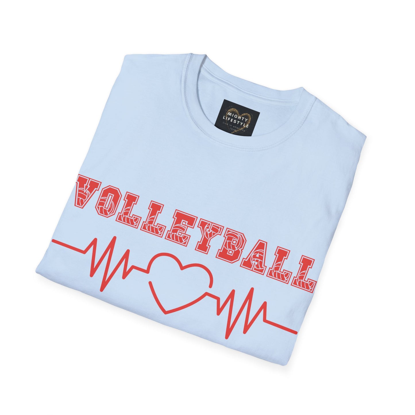 Volleyball Mom  | Volleyball Shirt | Sports Shirt | Baller Shirt | Mighty Lifestyle |  Softstyle T-Shirt