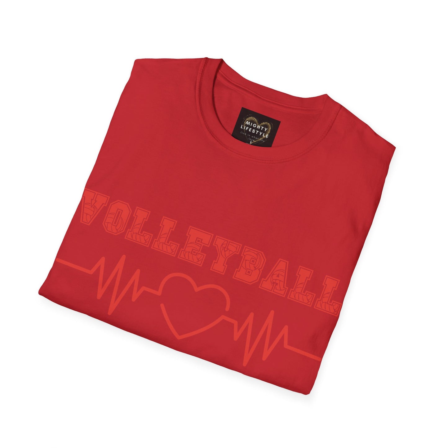 Volleyball Mom  | Volleyball Shirt | Sports Shirt | Baller Shirt | Mighty Lifestyle |  Softstyle T-Shirt