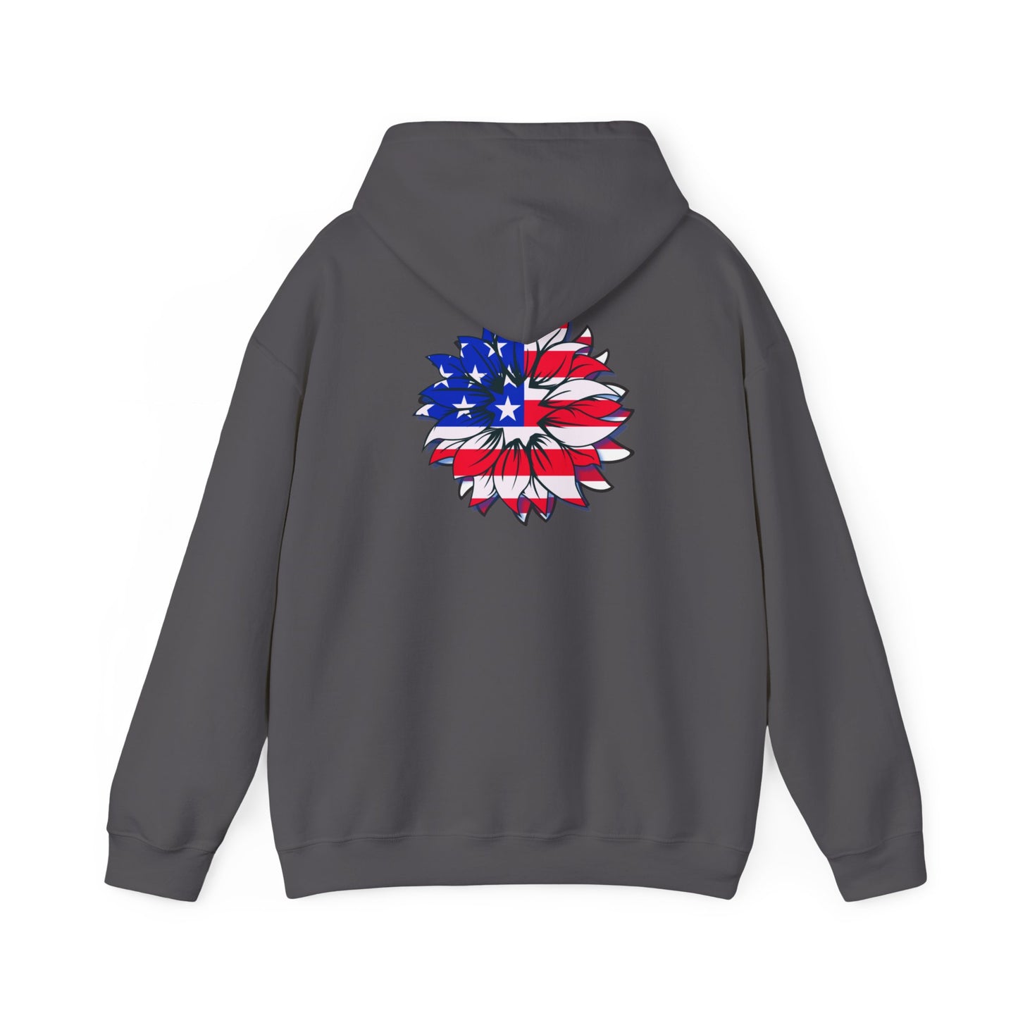 SUNFLOWER US FLAG hoodie, Hoodie for patriots, Gift for American Pride