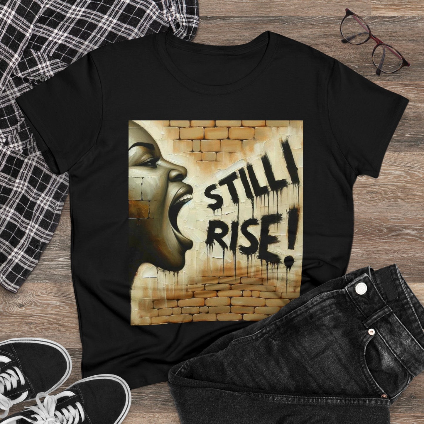 Still I Rise | Black History Shirt | Women's Shirt | Women's Midweight Cotton Tee