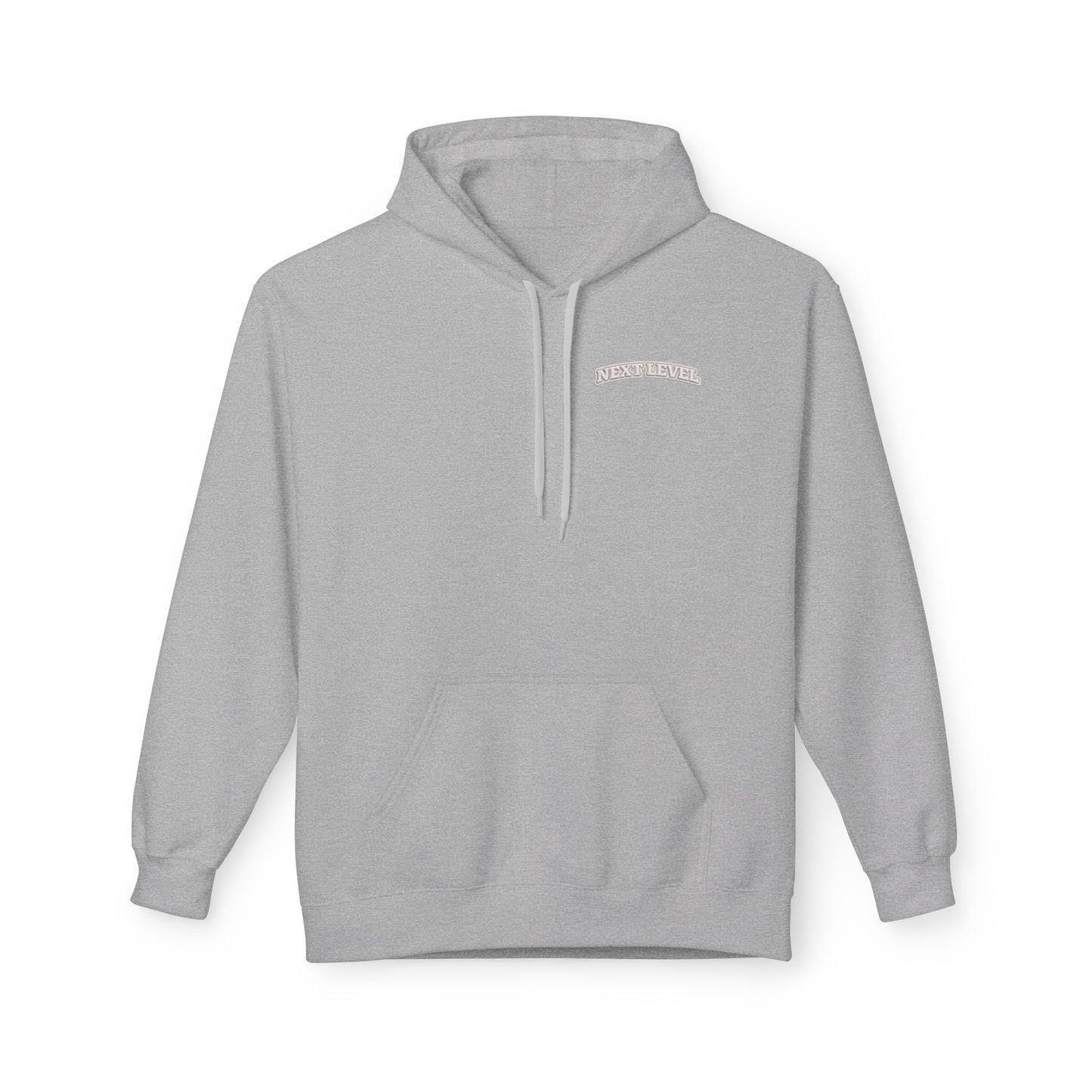 Majestic Vertical Text Hoodie — Minimal White Graphic Pullover Christian Hoodie Godly Hoodie Sports Hoodie Mighty Lifestyle Hoodie