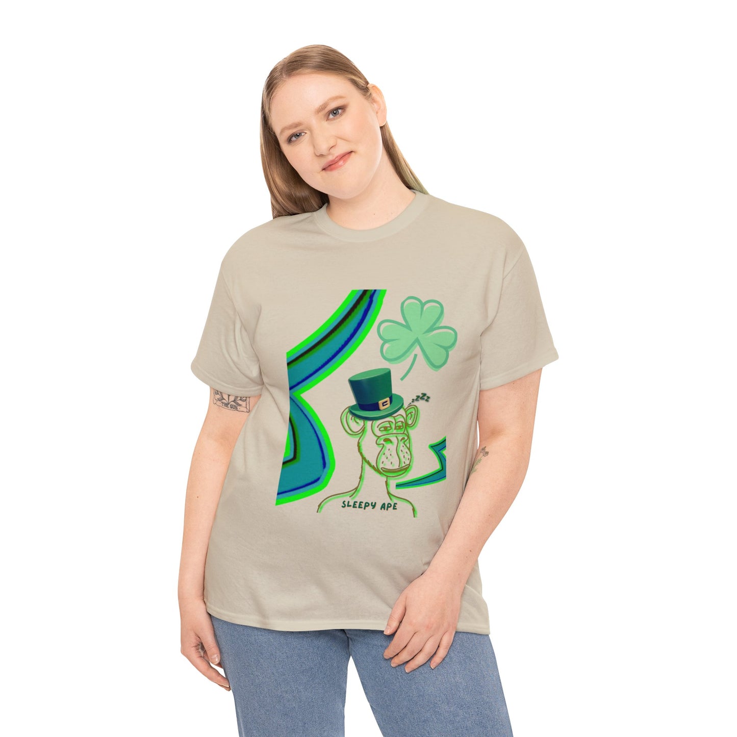 St Patrick's Sleepy Ape Shirt, St Patrick's Day Shirt, Lucky Shirt, Shirt for Spring, Gift for St Patty