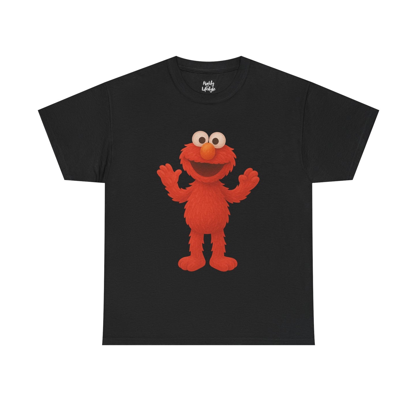 Elmo Graphic Unisex Heavy Cotton Tee | Fun Cartoon Shirt | Birthday Gift | Sesame Street-Inspired Apparel | Elmo Graphic Unisex Heavy Cotton Tee, Fun Tee, Cartoon Tee, Kids Gift, Birthday Gift, Sesame Street Apparel