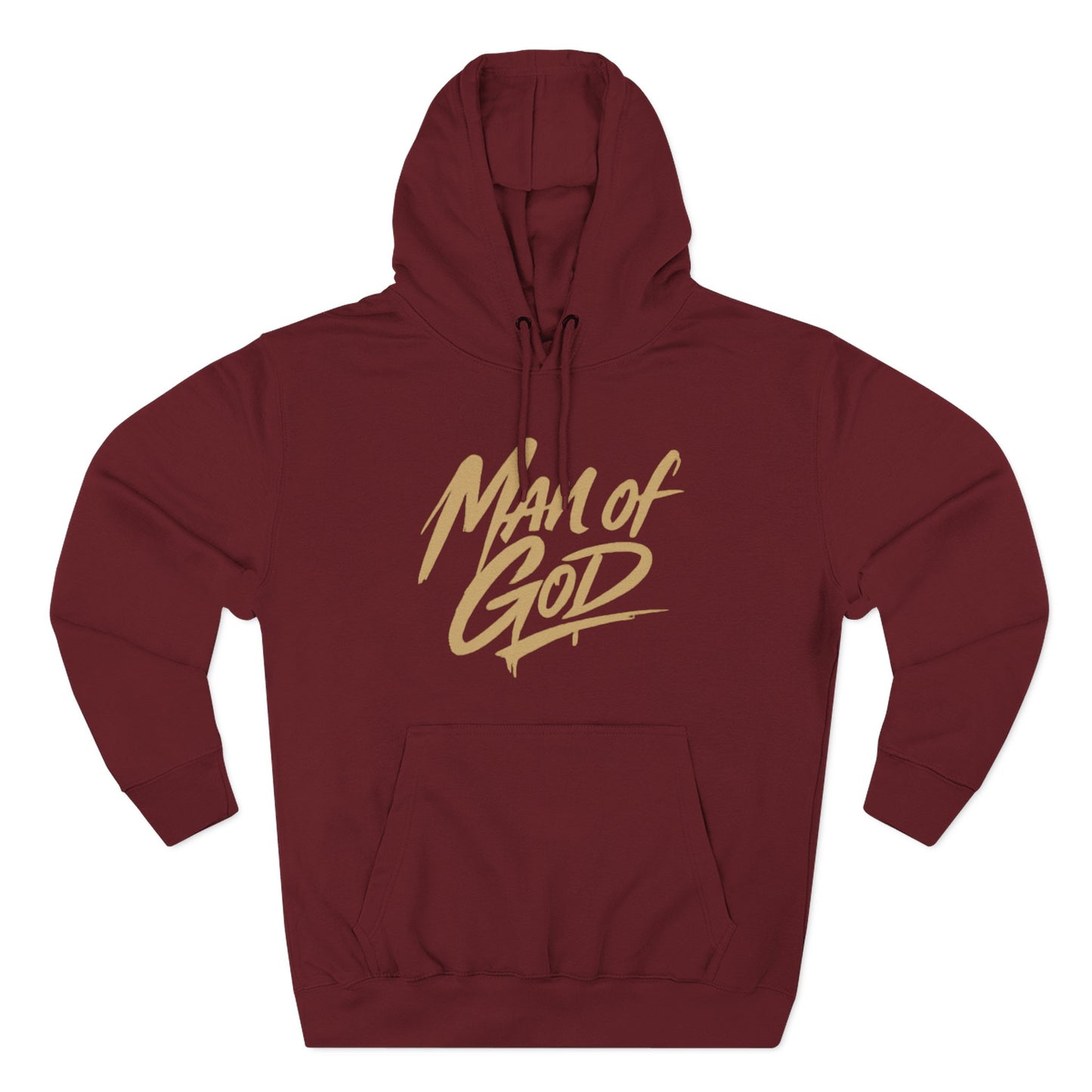 Man of God “Fearfully and Wonderfully Made" Hoodie — Three-Panel Fleece Faith Based Hoodie Christian Hoodie Jesus Hoodie God Hoodie