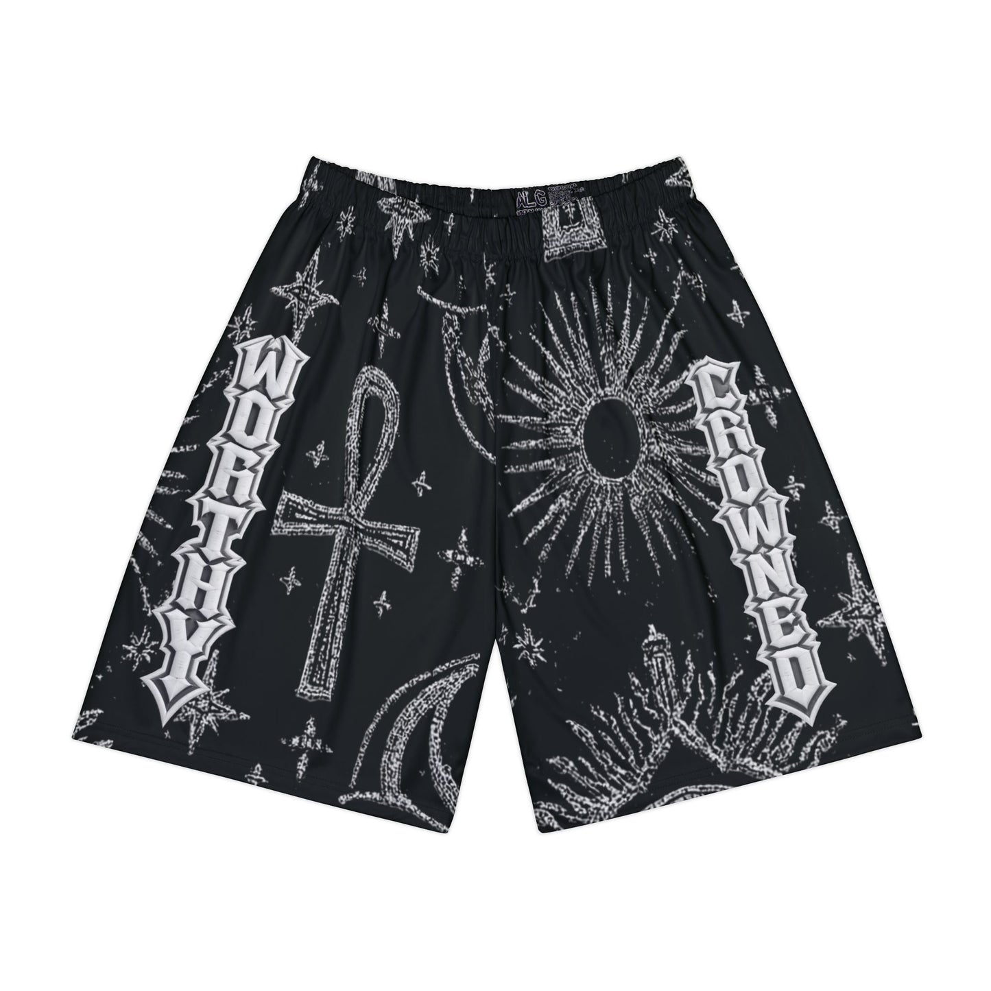 Crowned Worthy Up Next Celestial Crown Basketball Shorts for Men – Lightweight Performance Training Shorts for Court, Gym & Street | Crowned Worthy Celestial Crown Basketball Shorts 'Up Next' Athletic