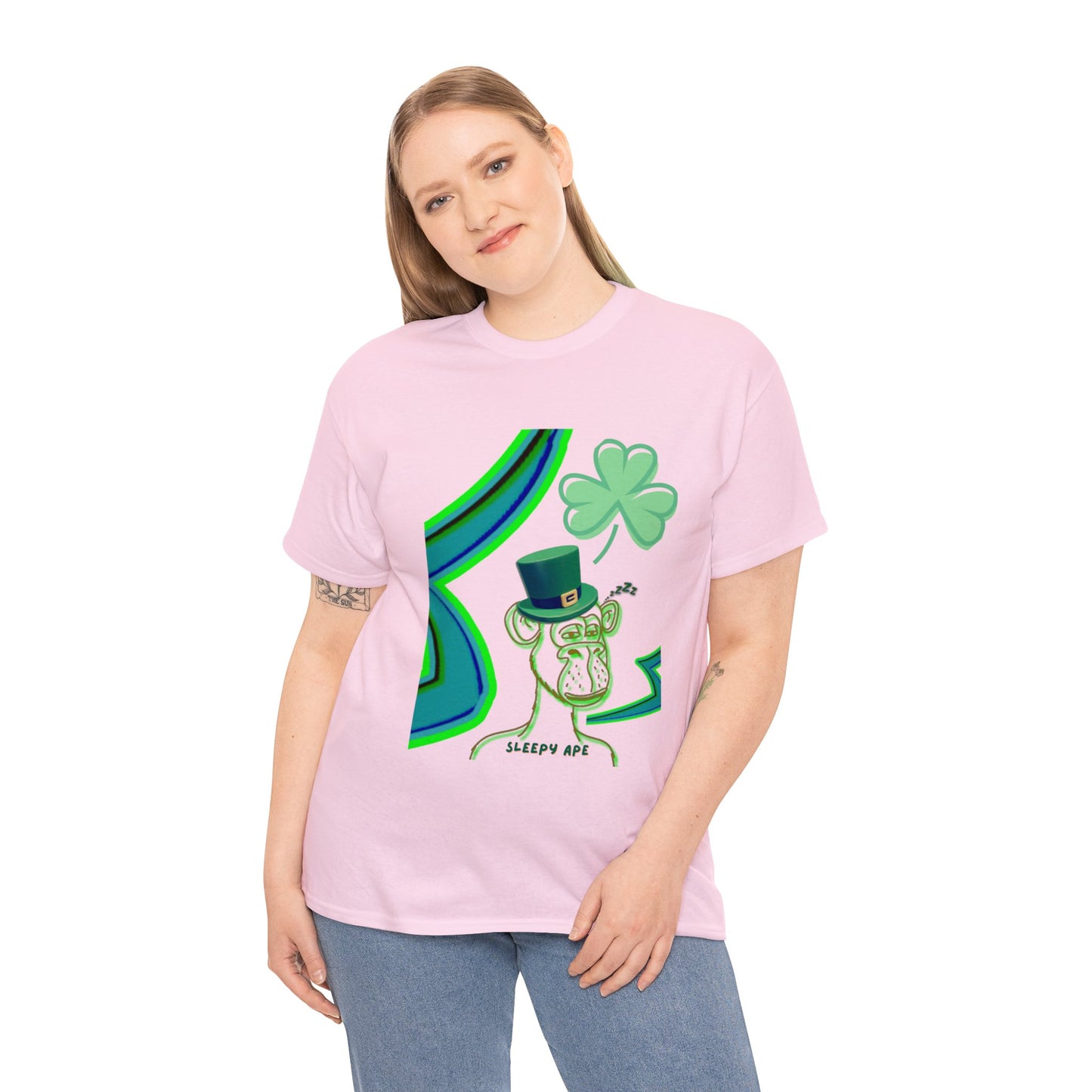 St Patrick's Sleepy Ape Shirt, St Patrick's Day Shirt, Lucky Shirt, Shirt for Spring, Gift for St Patty