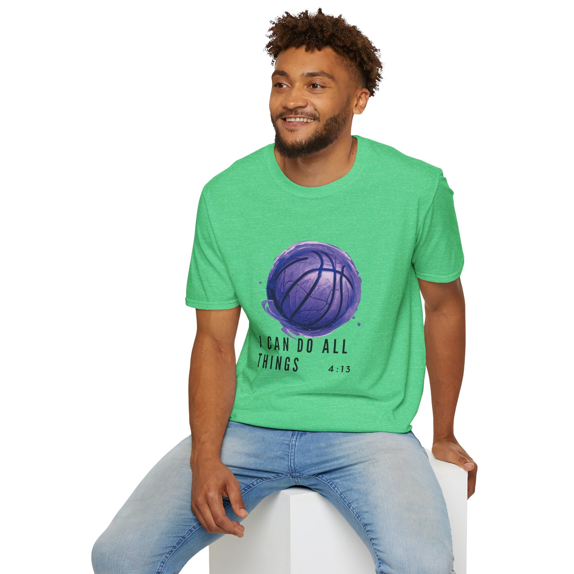 I Can Do All Things | Travel Basketball| AAU Basketball | Basketball Shirt | Unisex Basketball Shirt | Sports Shirt | Baller Shirt | Mighty Lifestyle | Softstyle T-Shirt - Mighty Lifestyle