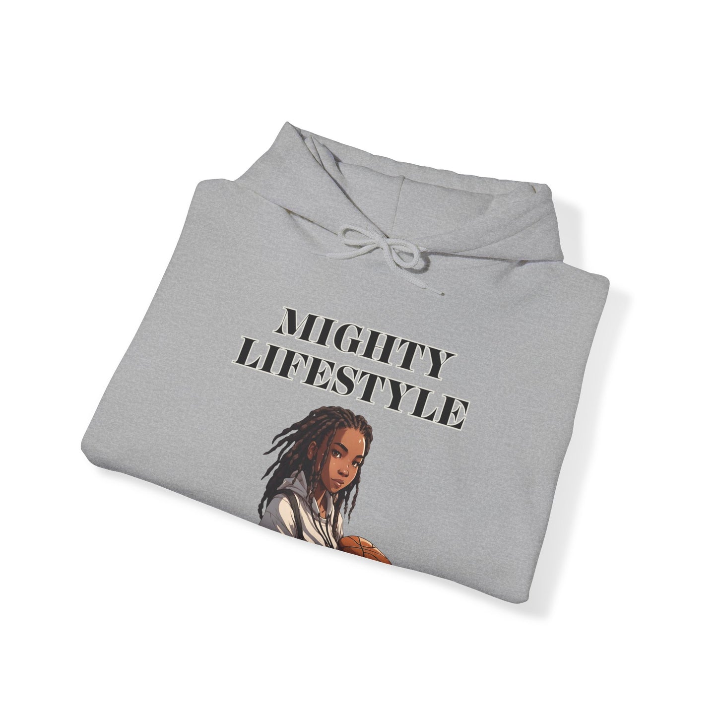 Mighty Lifestyle Baller Hoodie Heavy Blend™ Hooded Sweatshirt | Mighty Lifestyle Basketball | Gym Sports Hoodie | Travel Ball Basketball Tournament AAU Basketball