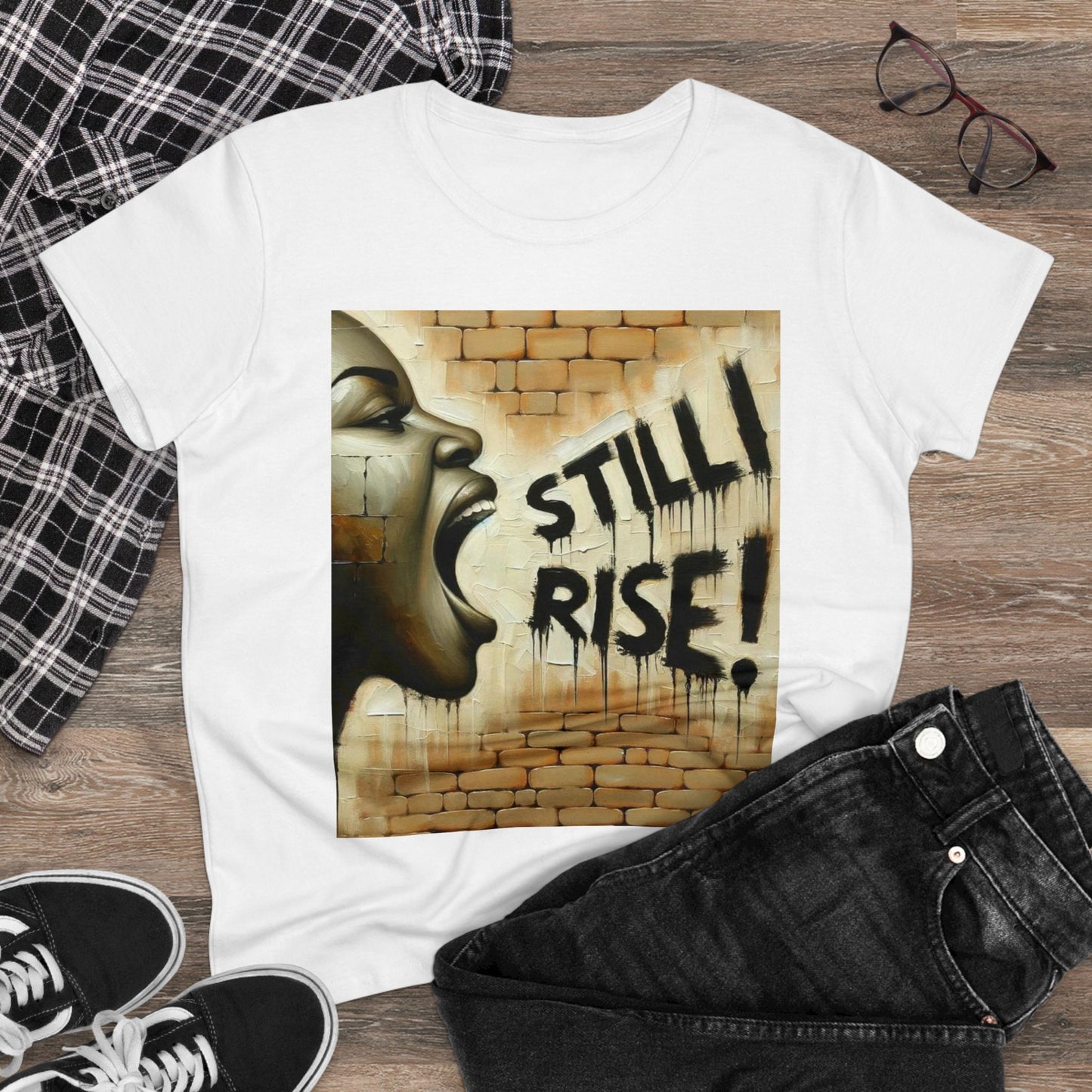 Still I Rise | Black History Shirt | Women's Shirt | Women's Midweight Cotton Tee