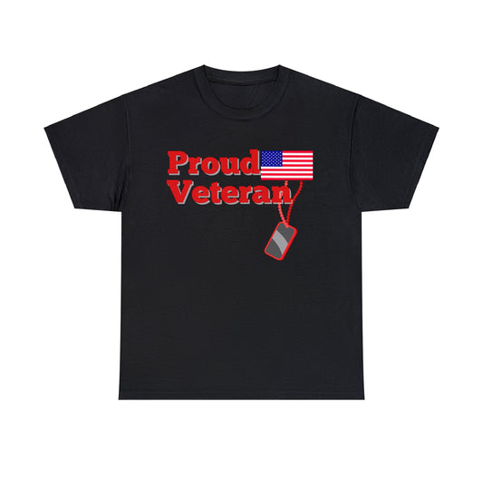 Proud Veteran Shirt, Veteran Shirt, Patriot Shirt, Shirt for Veterans, Gift for Veterans, Labor Day, USA Dog Tag Tee Unisex