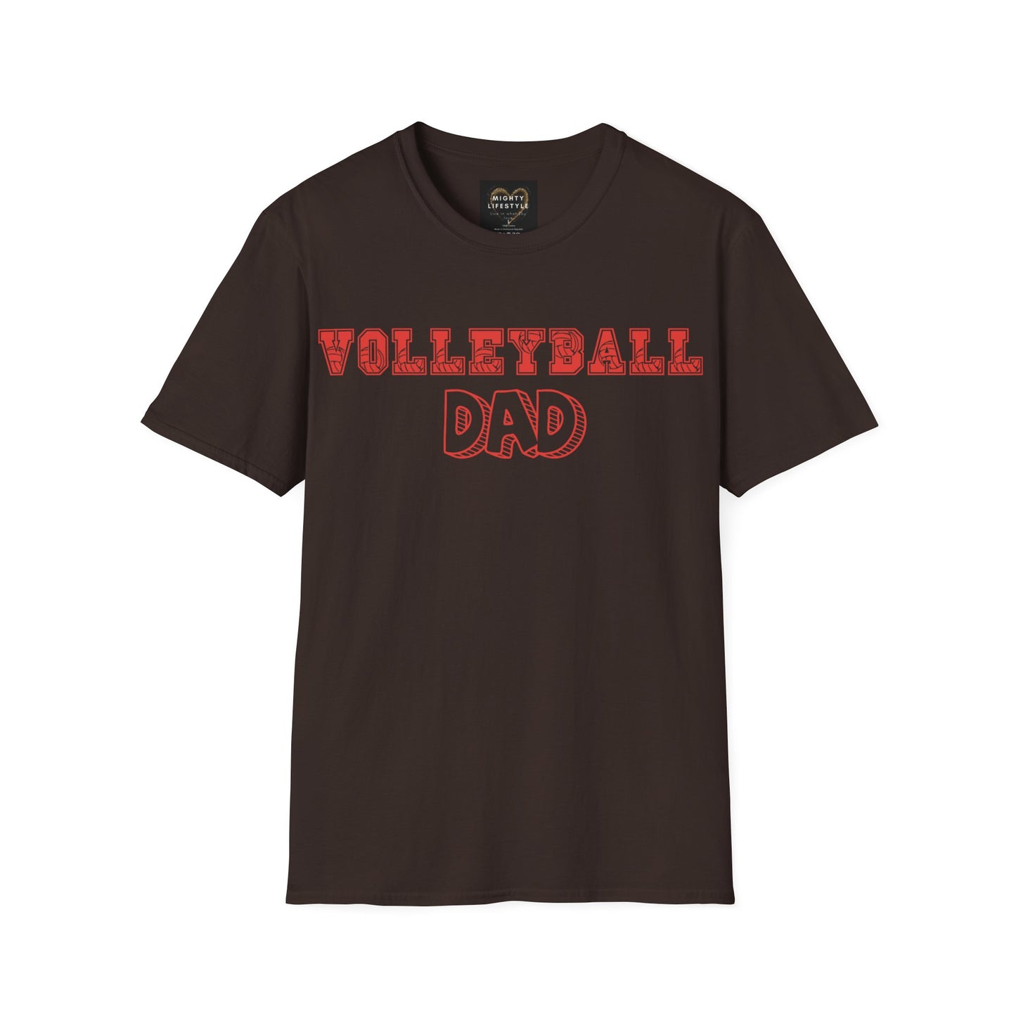 Volleyball Dad | Volleyball Shirt | Sports Shirt | Gift for Dad Gift for Father | Baller Shirt | Mighty Lifestyle |  Softstyle T-Shirt