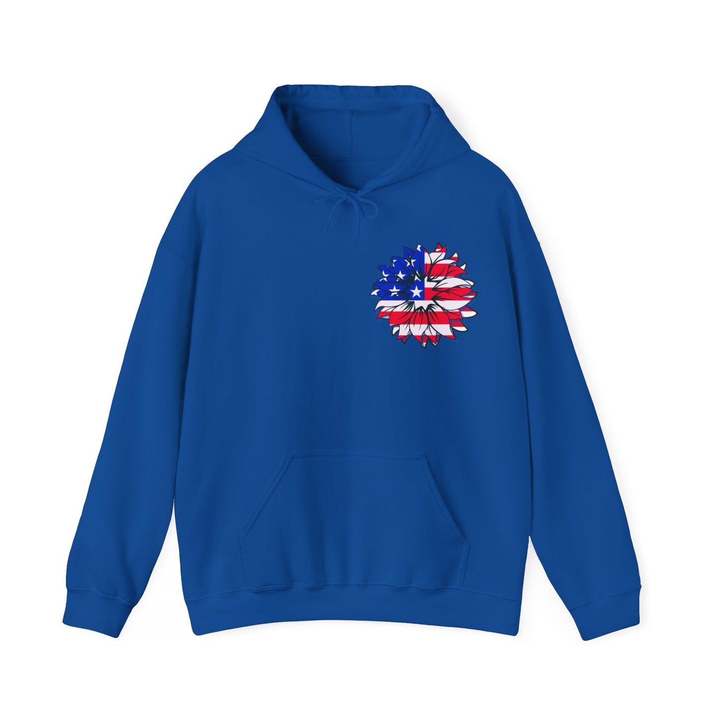 SUNFLOWER US FLAG hoodie, Hoodie for patriots, Gift for American Pride