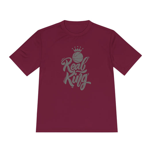 BW Real King Basketball Moisture Wicking Tee - Perfect for Athletes and Sports Fans