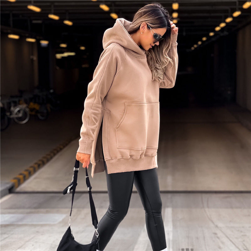 Fashion Luxury Hoodie Pocket style slit pullover hoodie