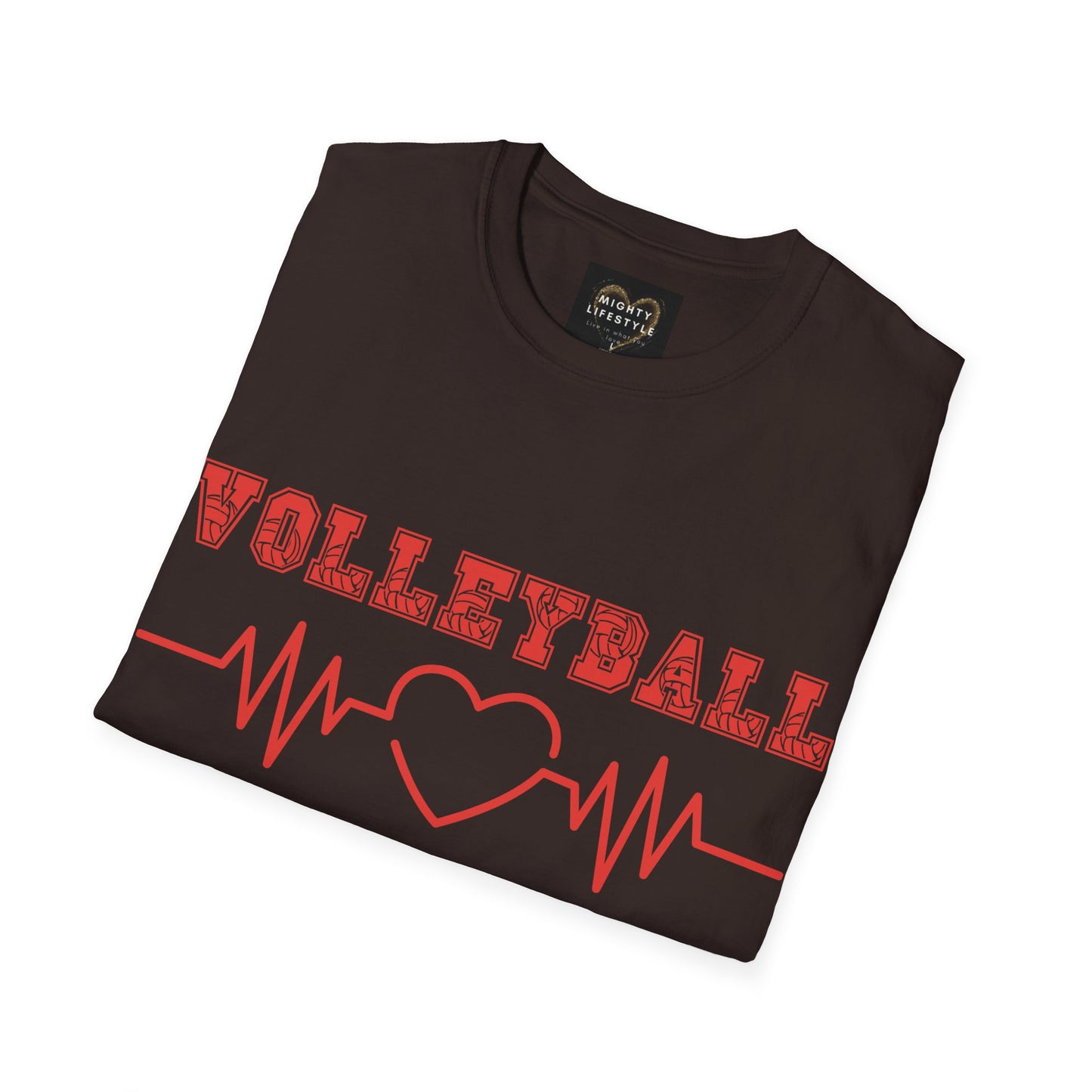 Volleyball Mom  | Volleyball Shirt | Sports Shirt | Baller Shirt | Mighty Lifestyle |  Softstyle T-Shirt