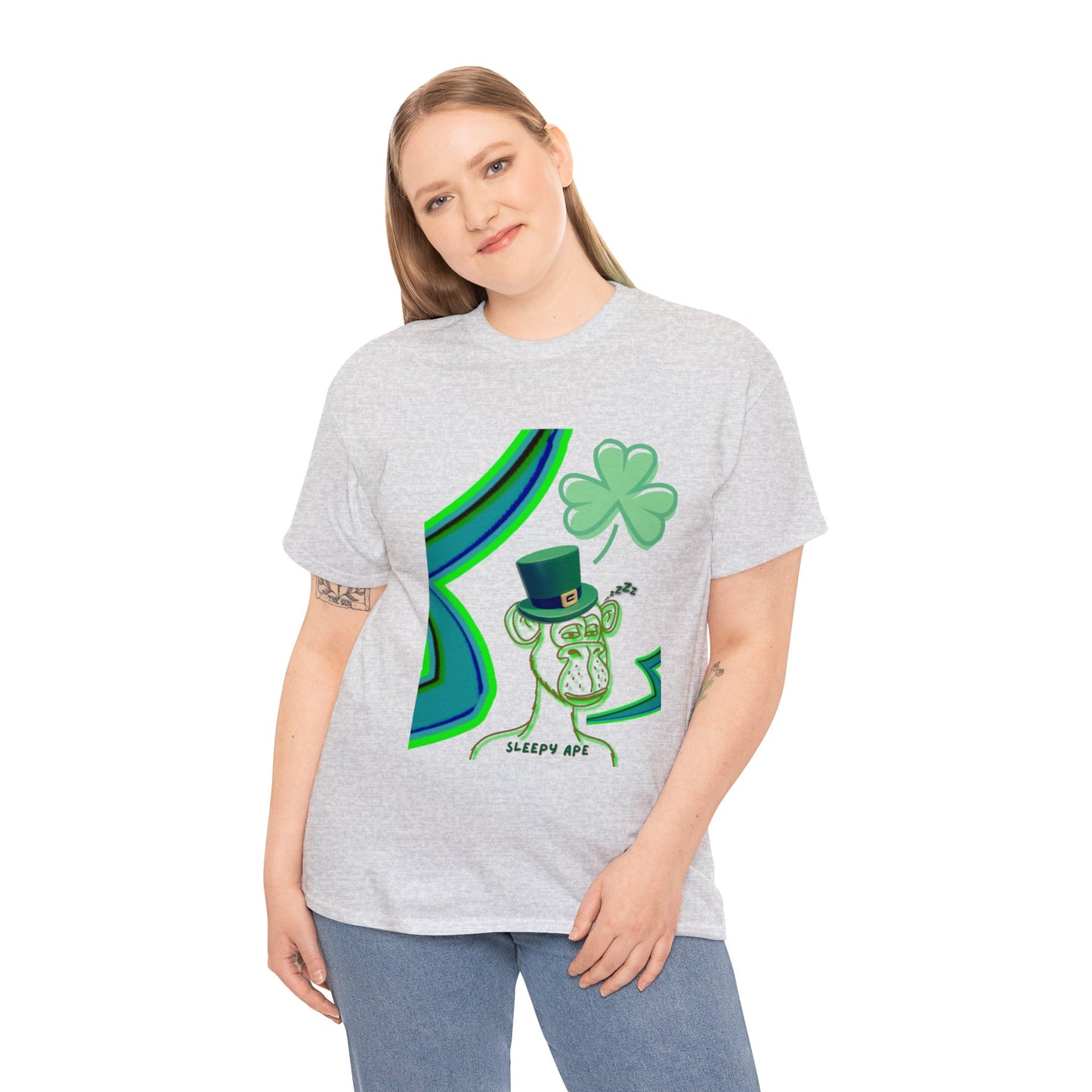 St Patrick's Sleepy Ape Shirt, St Patrick's Day Shirt, Lucky Shirt, Shirt for Spring, Gift for St Patty