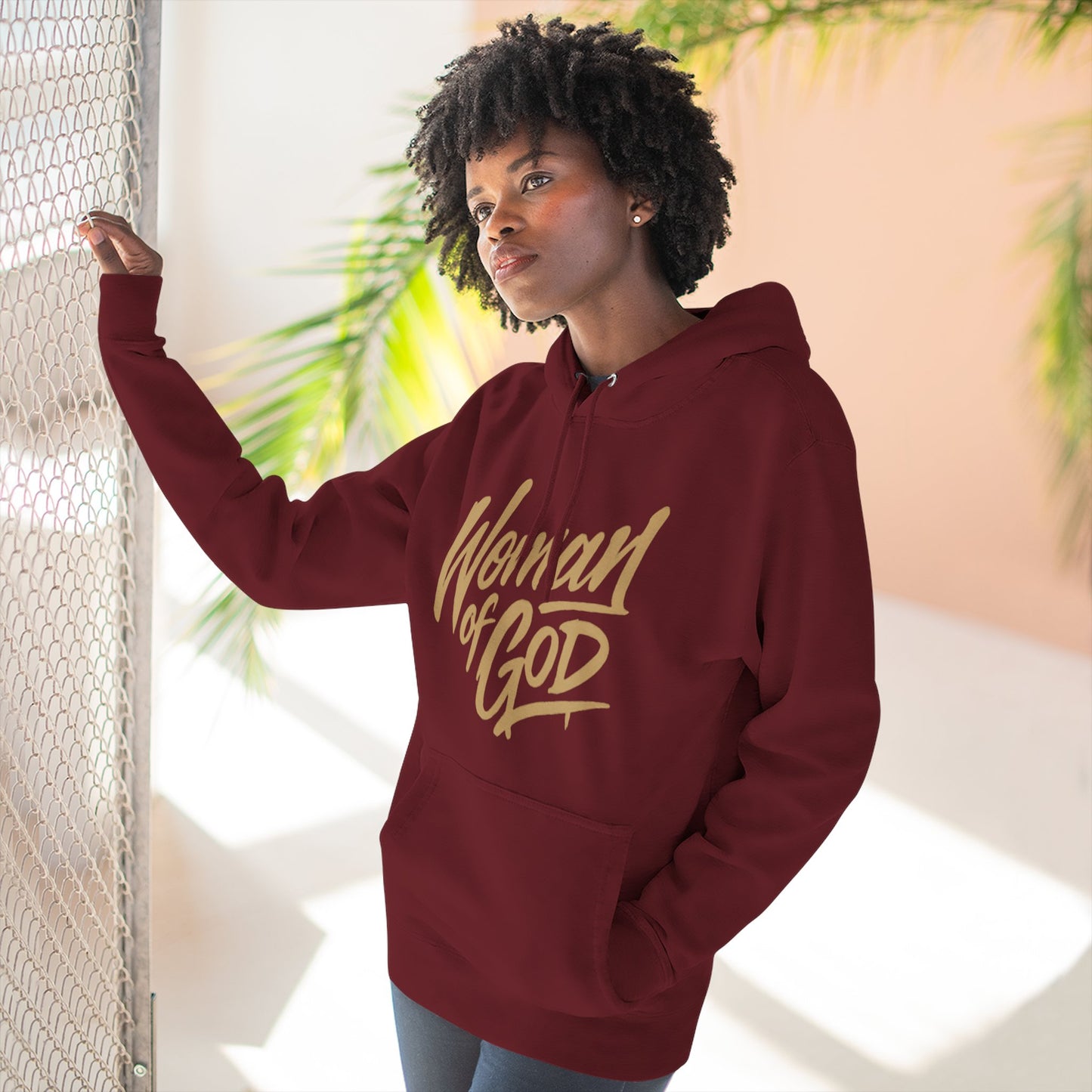 Woman of God "Fearfully and Wonderfully Made" Fleece Hoodie Faith Based Hoodie Christian Hoodie