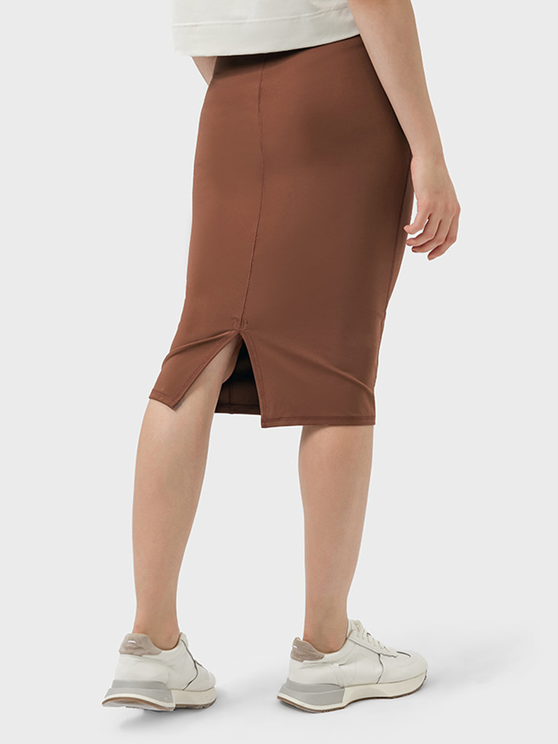 Sonya Slit Wrap Active Skirt | Work Skirt | Casual Comfortable Skirt | Pencil Skirt