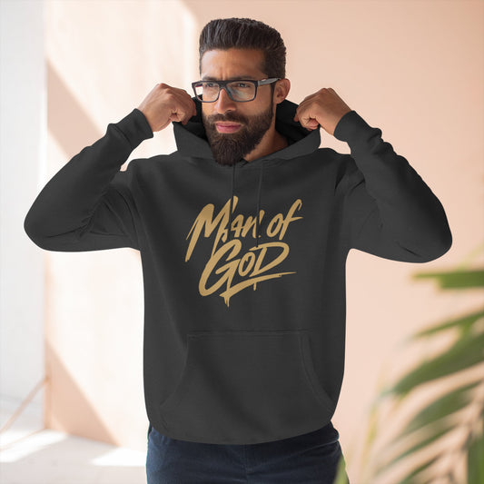 Man of God “Fearfully and Wonderfully Made" Hoodie — Three-Panel Fleece Faith Based Hoodie Christian Hoodie Jesus Hoodie God Hoodie
