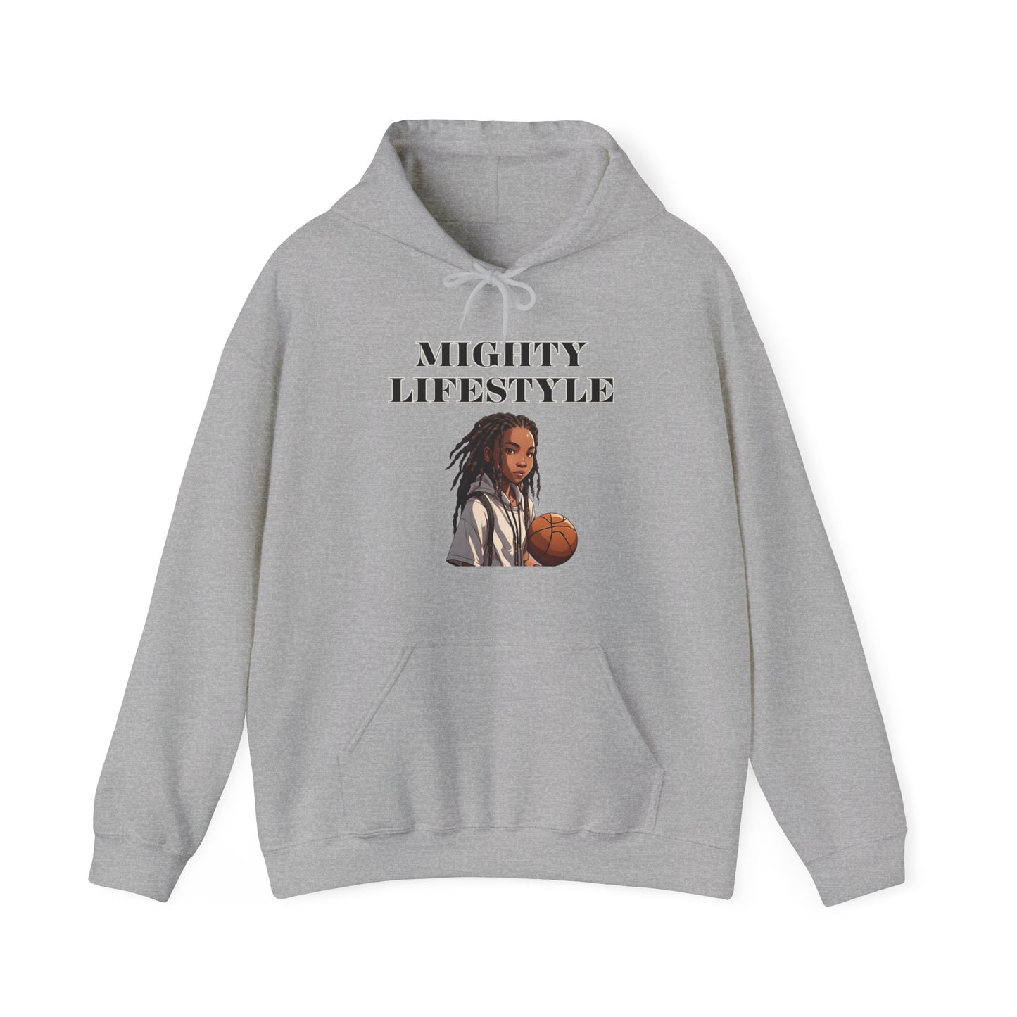 Mighty Lifestyle Baller Hoodie Heavy Blend™ Hooded Sweatshirt | Mighty Lifestyle Basketball | Gym Sports Hoodie | Travel Ball Basketball Tournament AAU Basketball