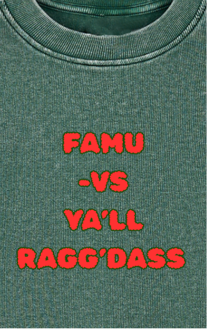 FAMU Shirt Vintage Washed Bodycon Cotton T-Shirt | Ragg’Dass