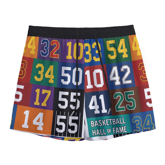 Basketball Jersey Number Mesh Shorts for Men – Multi-Color Sports & Streetwear | Basketball Jersey Number Men's Athletic Mesh Shorts