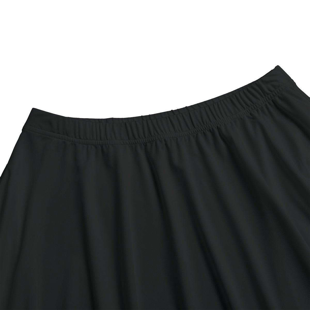 ML Minimalist Black Women's Long Maxi Skirt With Pockets
