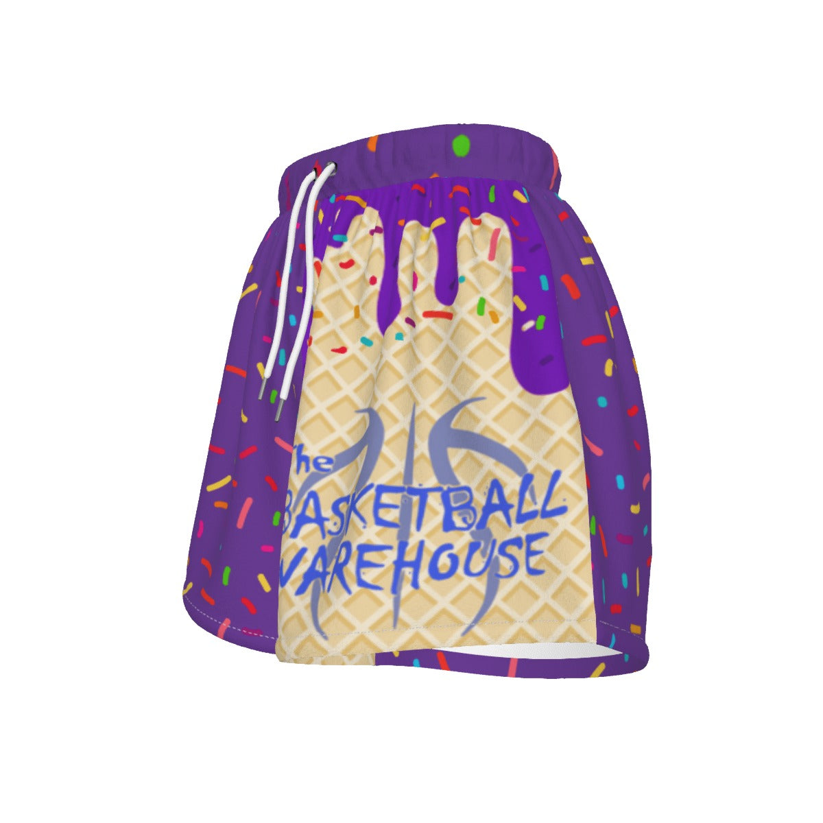 Custom Basketball Warehouse  Grape Purple Ice Cream Drip Sports Shorts