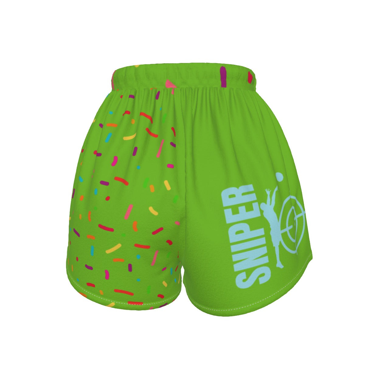 Custom Your Logo Key Lime Green Ice Cream Drip Sports Shorts