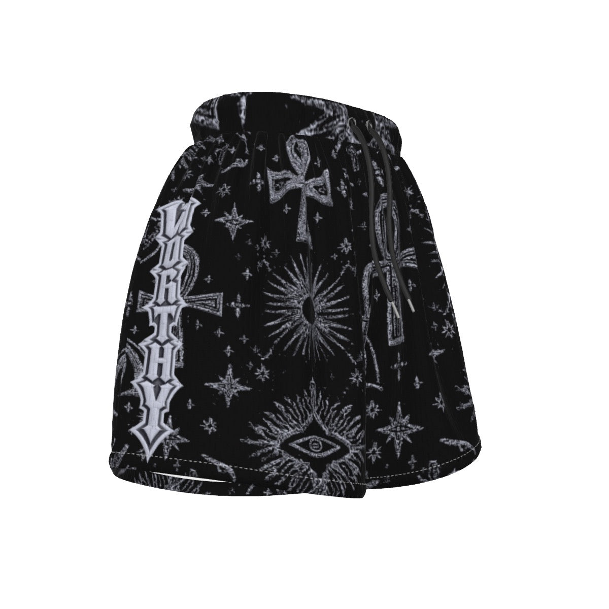 Crowned Worthy Basketball Shorts for Teens & Women – Lightweight Performance Mesh, Streetwear & Gym Training Shorts