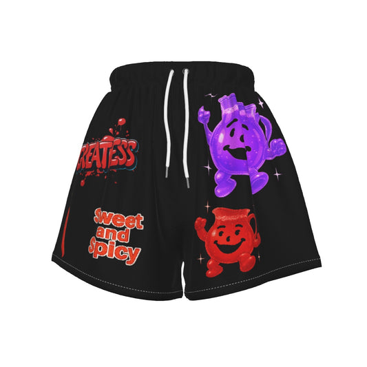 Sweet and Spicy Koolaid Peppers Don’t Hate, Grind Harder Women's Sports Shorts
