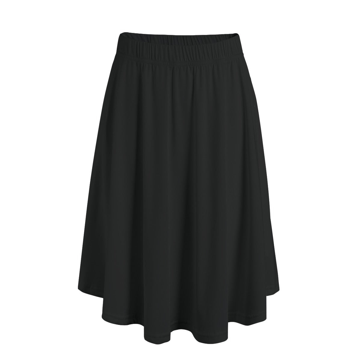 ML Minimalist Black Women's Long Maxi Skirt With Pockets