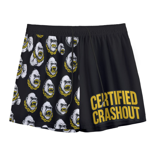 Ape Certified Crashout Men’s Athletic Mesh Shorts – Street, Field & Court Ready Sports Shorts