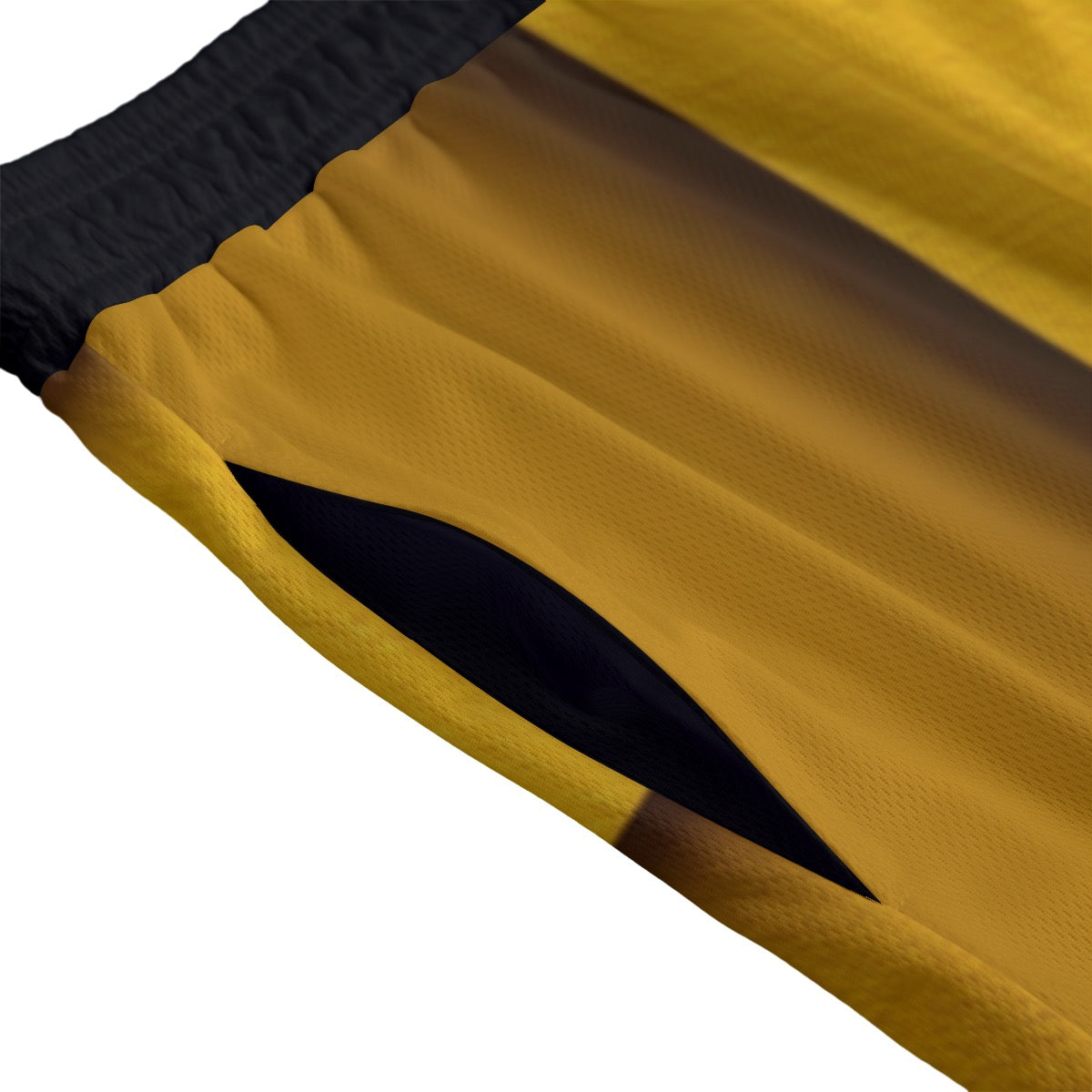 Gold Yellow and Black Basketball Shorts Mesh Shorts