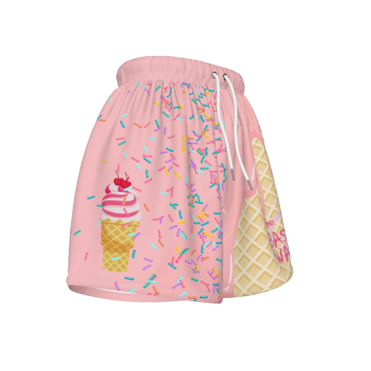 Custom Basketball Warehouse Cotton Candy Pink Ice Cream Drip Basketball Shorts