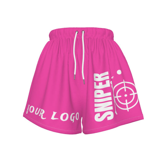 Custom Your Logo Pink  Women's Basketball Shorts