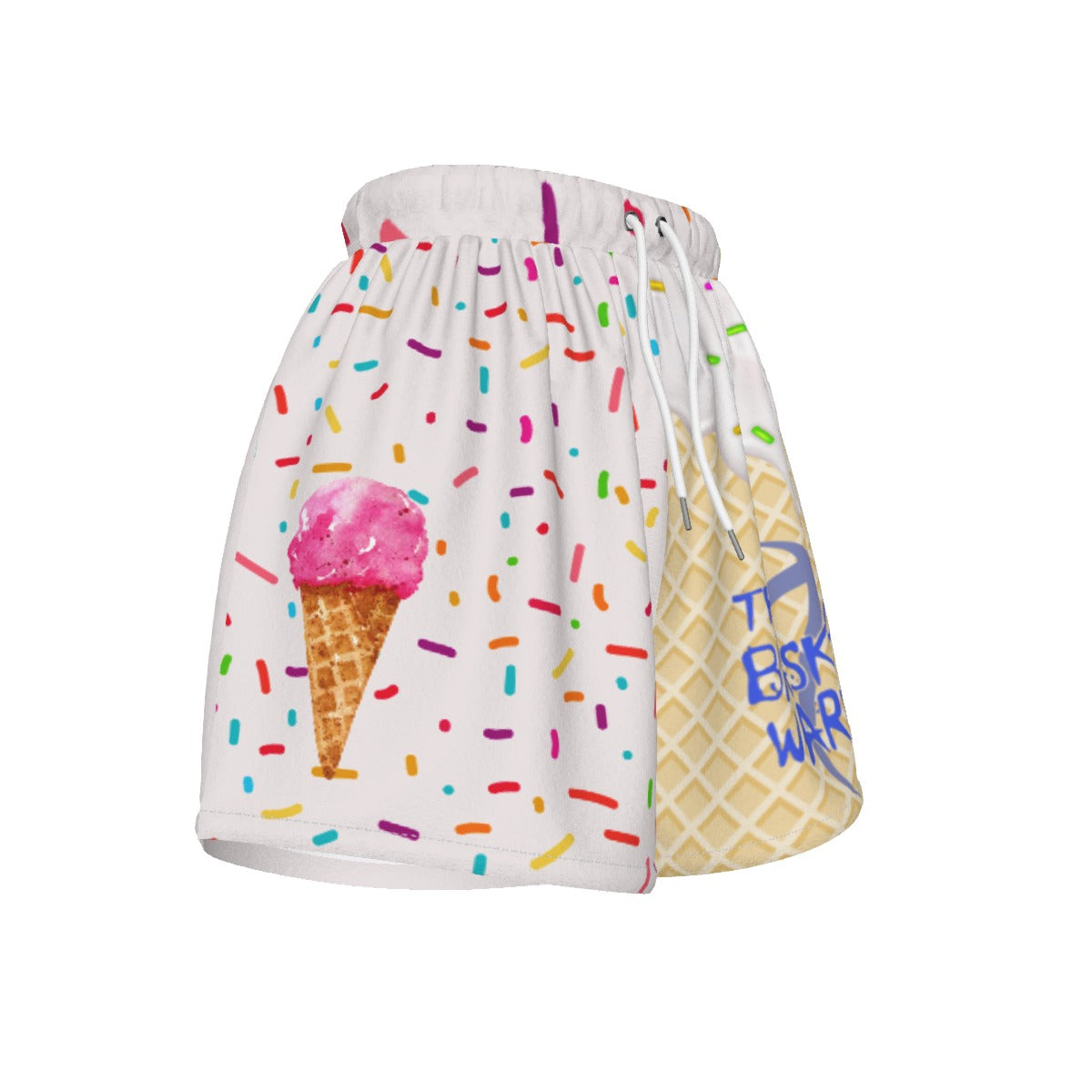 Custom Basketball Warehouse Vanilla Frost Ice Cream Drip Basketball Shorts