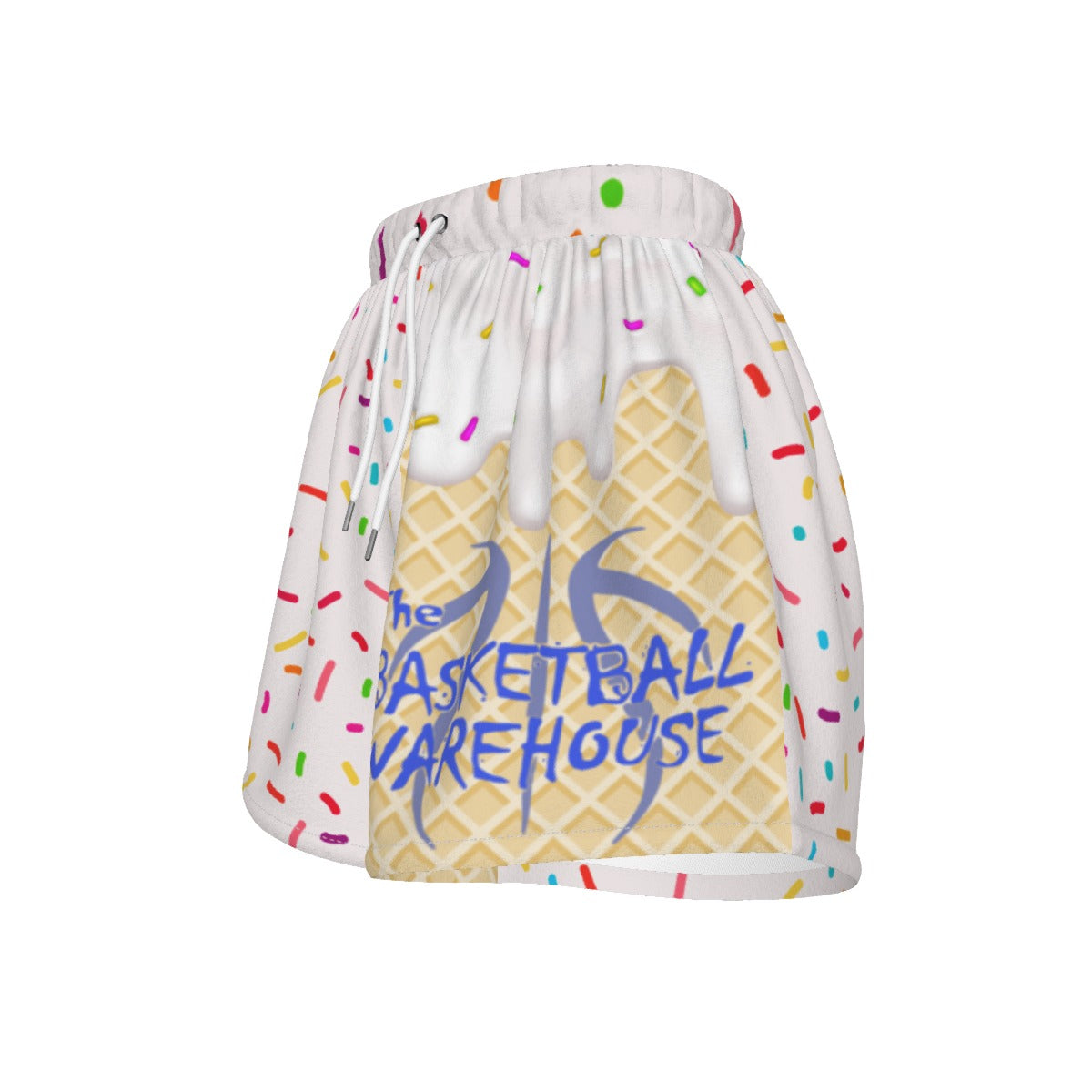 Custom Basketball Warehouse Vanilla Frost Ice Cream Drip Basketball Shorts